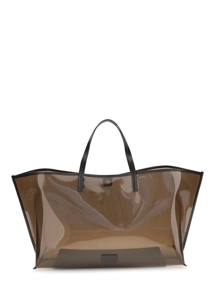 Brown Pvc Handbag