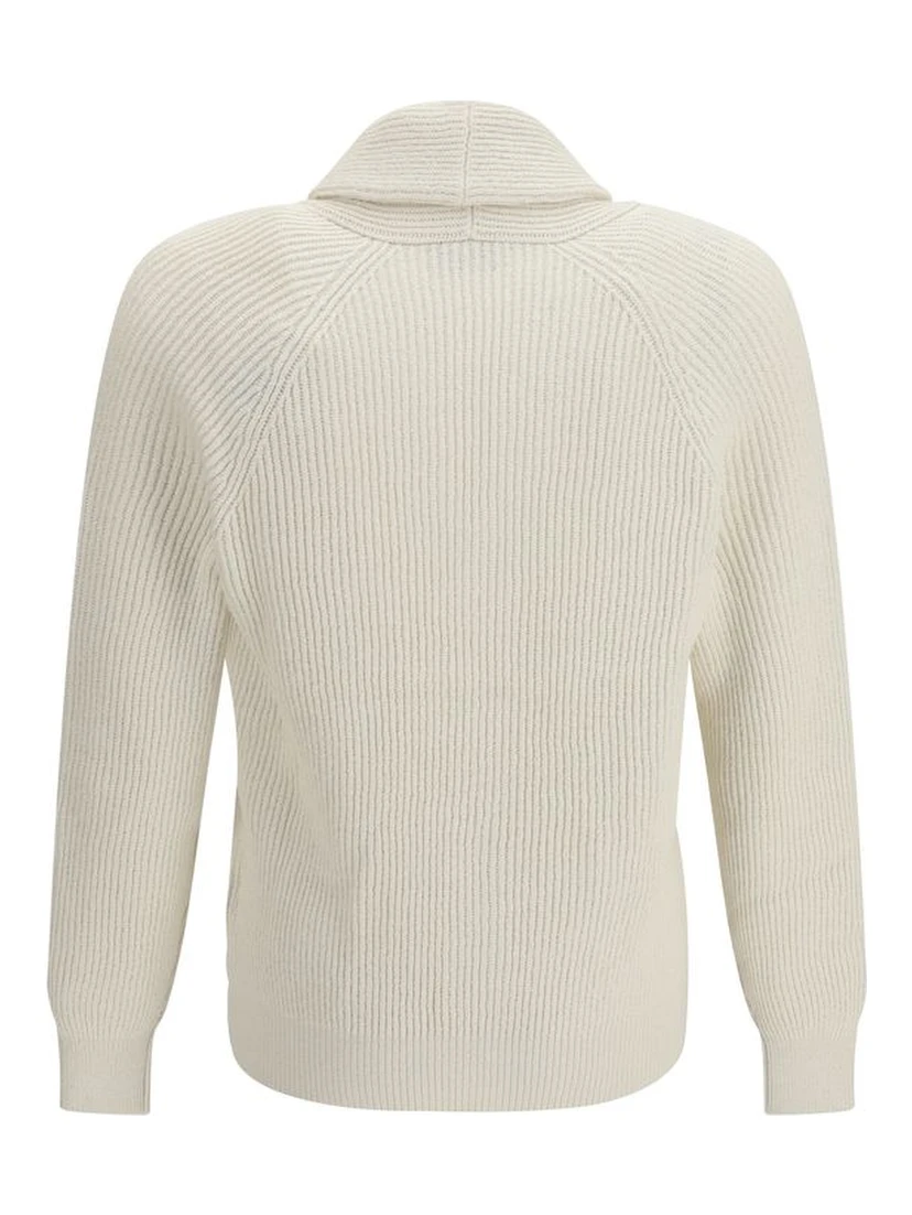Beige Cotton Cardigan