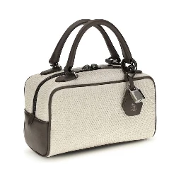 Gray Polyamide Shoulder Bag