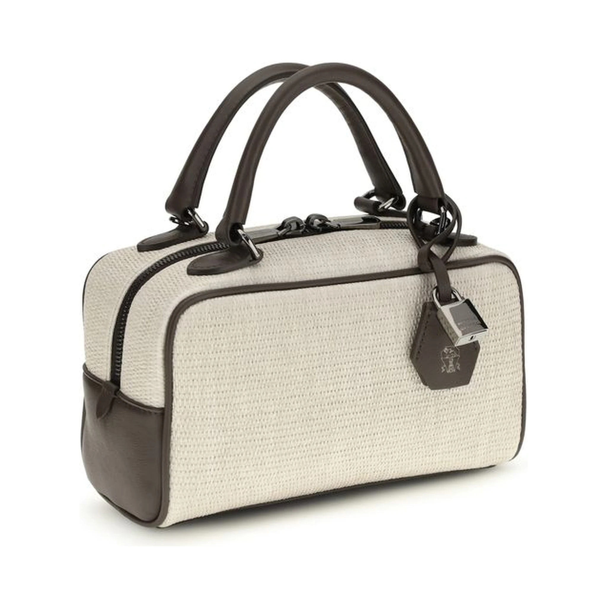 Gray Polyamide Shoulder Bag