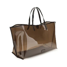 Brown Pvc Handbag