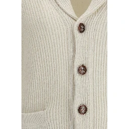 Beige Cotton Cardigan