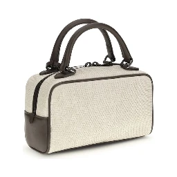 Gray Polyamide Shoulder Bag