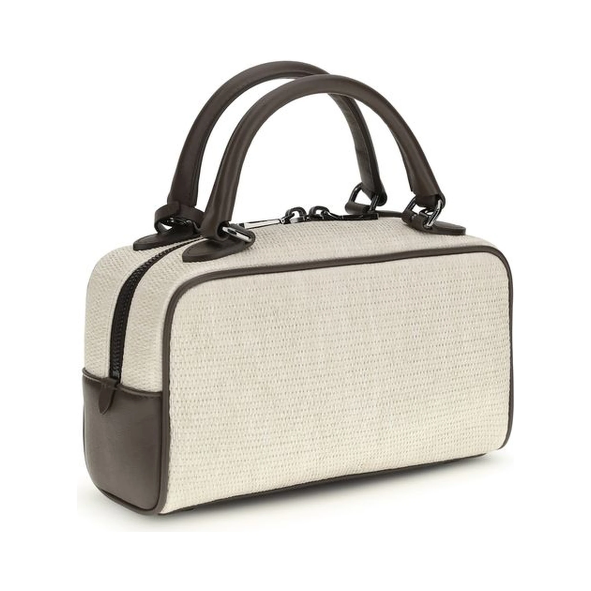 Gray Polyamide Shoulder Bag