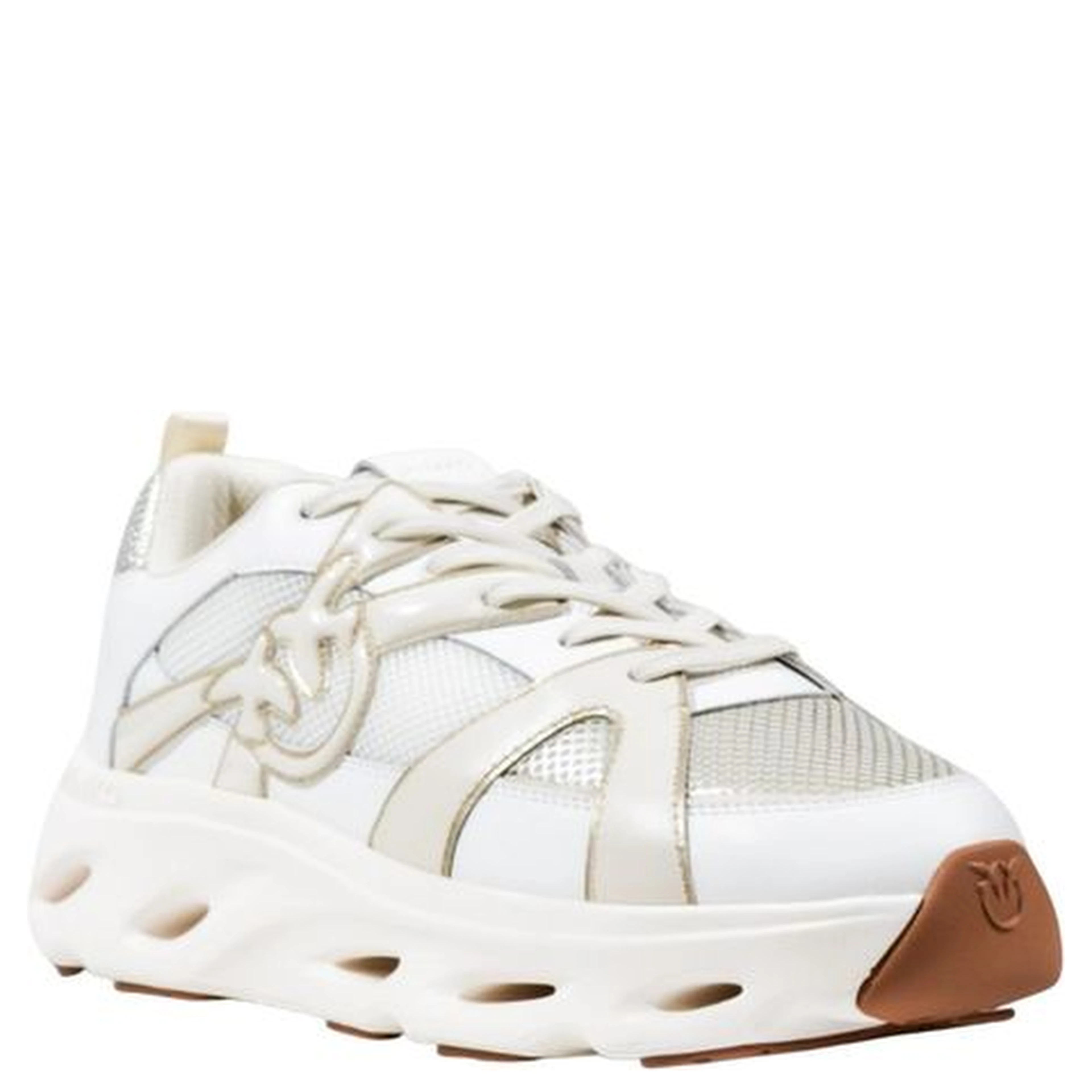 White Leather Athletic Sneakers