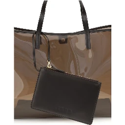 Brown Pvc Handbag