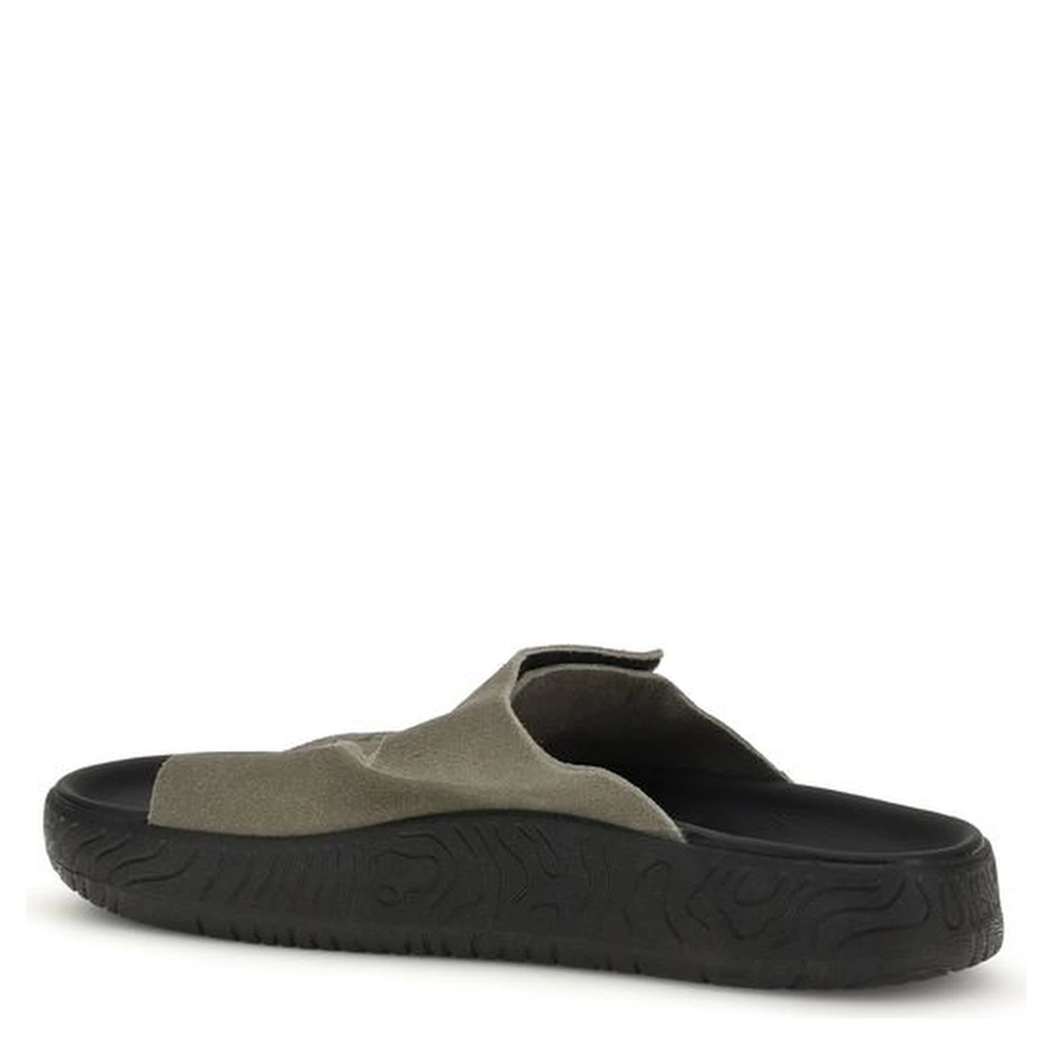 Bicolor Calf Leather Bos Taurus Flat Sandals