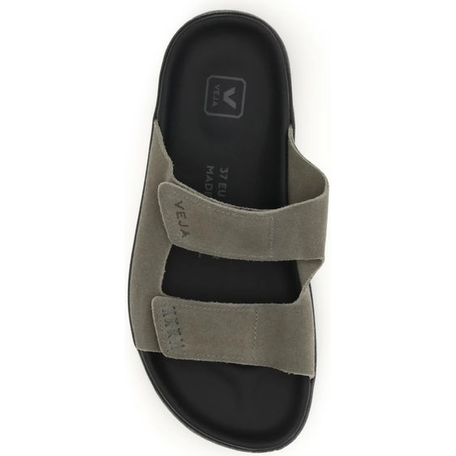Bicolor Calf Leather Bos Taurus Flat Sandals