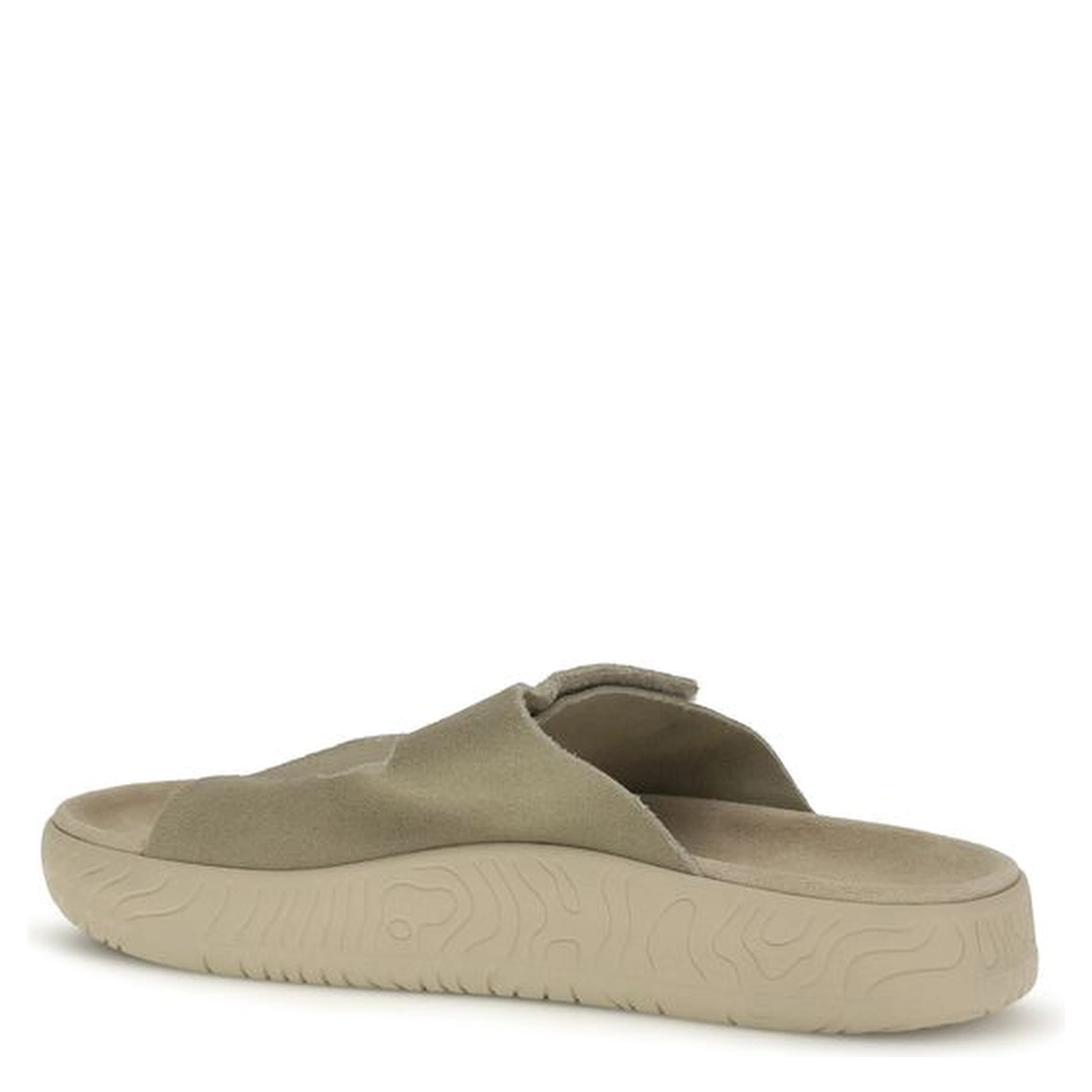 Beige Calf Leather Bos Taurus Flat Sandals