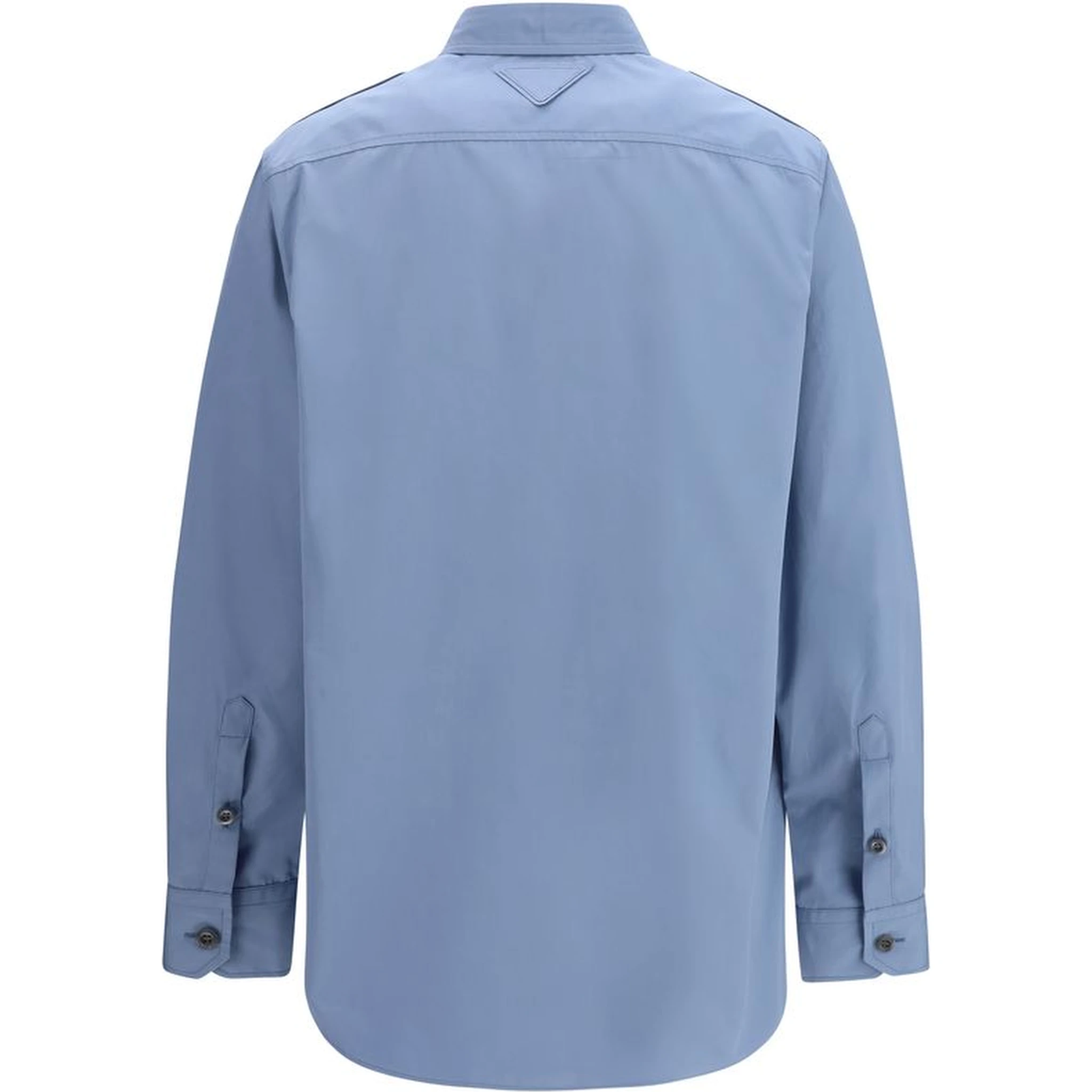 Blue Cotton Dress Shirt