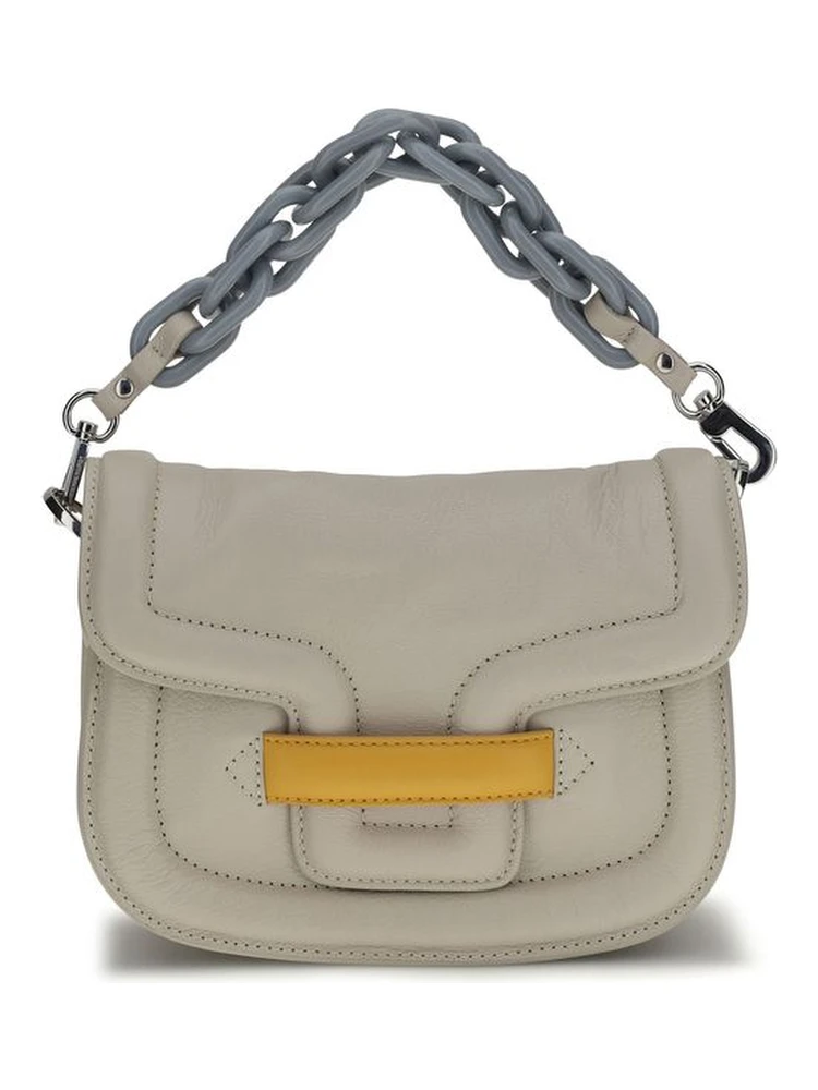 Gray Goatskin Shoulder Bag