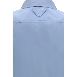 Blue Cotton Dress Shirt