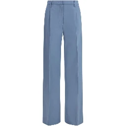 Blue Cotton Chino Pants