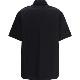 Black Cotton Shortsleeve Shirt