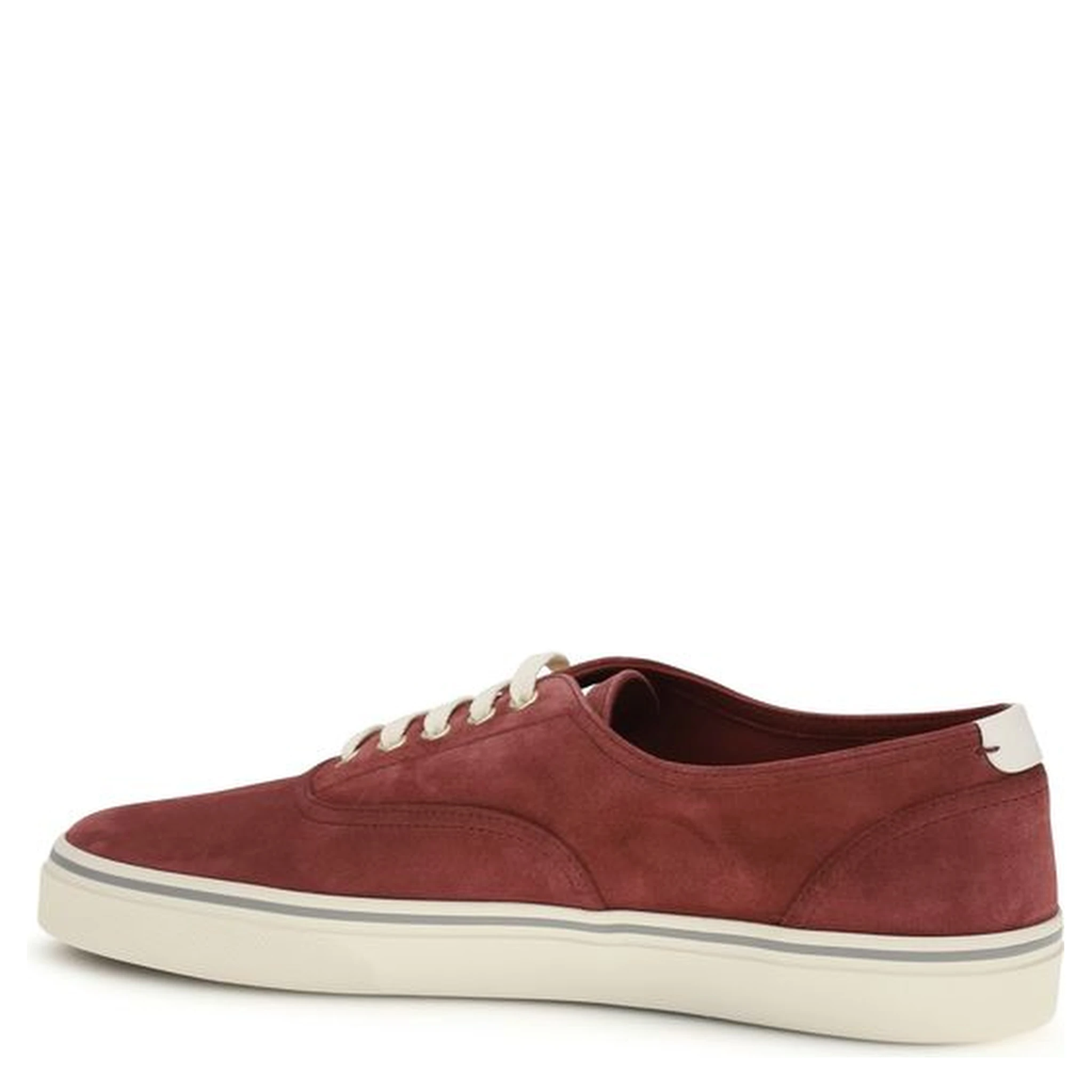 Bordeaux Calf Leather Bos Taurus Low Top Sneakers