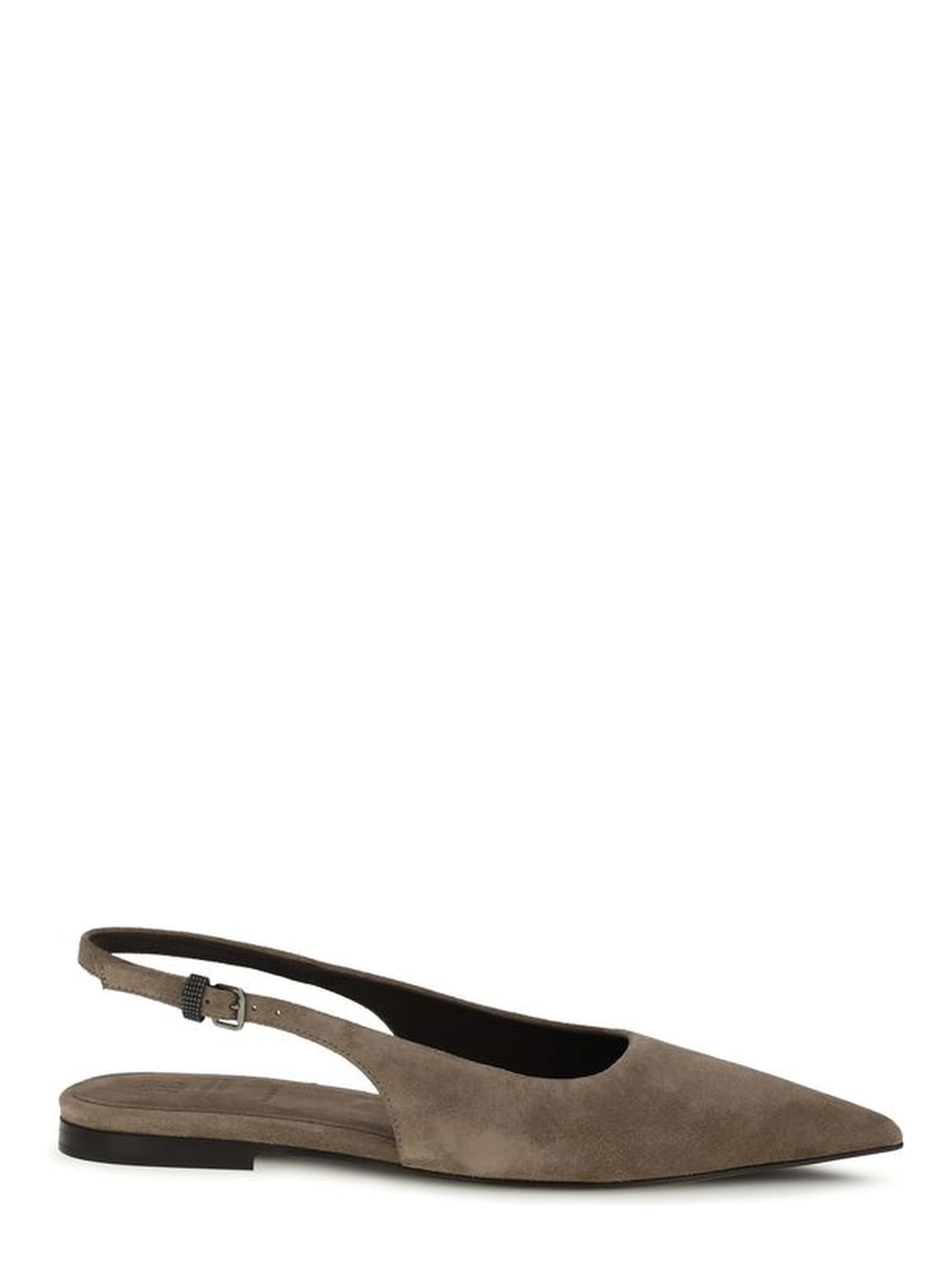 Brown Calf Leather Bos Taurus Ballet Flats