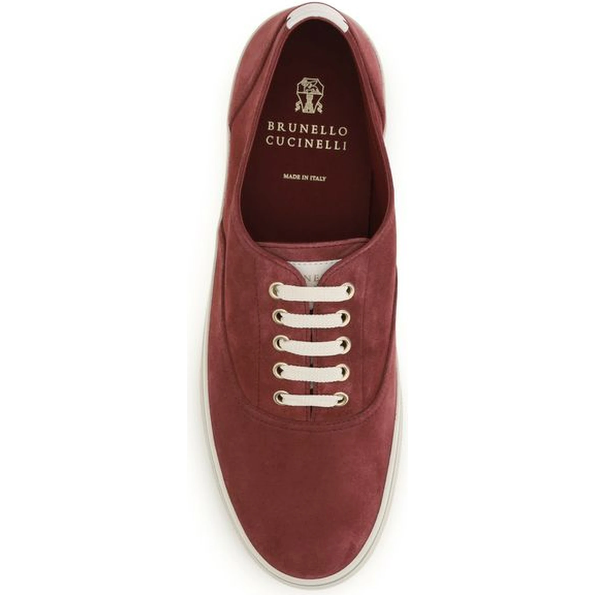 Bordeaux Calf Leather Bos Taurus Low Top Sneakers