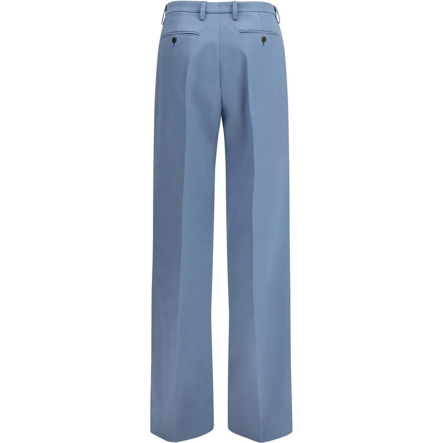 Blue Cotton Chino Pants
