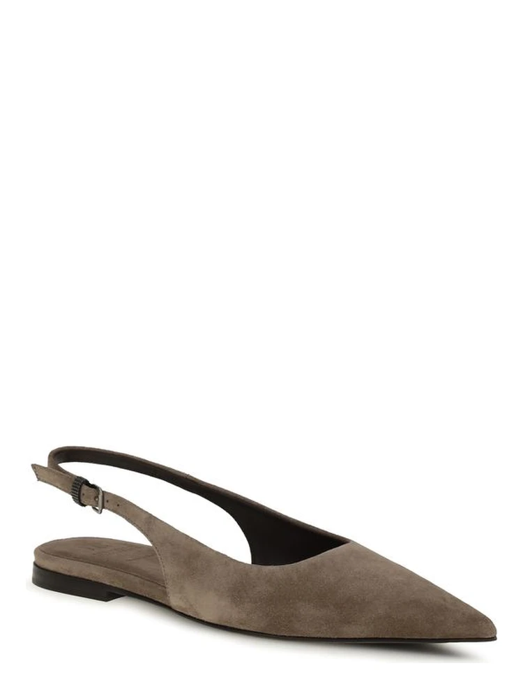 Brown Calf Leather Bos Taurus Ballet Flats alternative