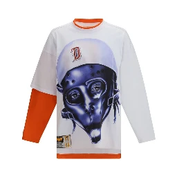 White Cotton Long Sleeve T-Shirt