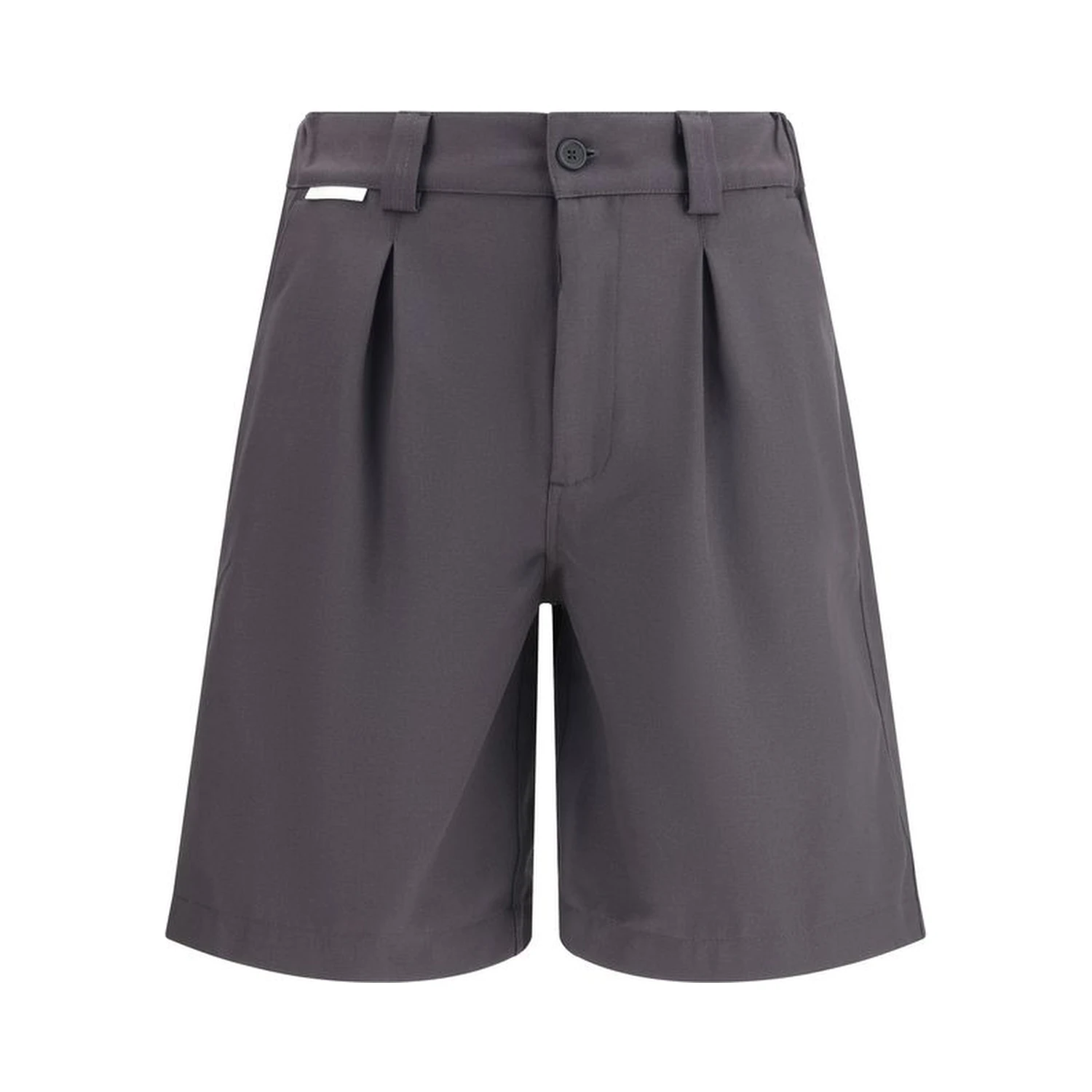 Gray Cotton Bermuda Shorts