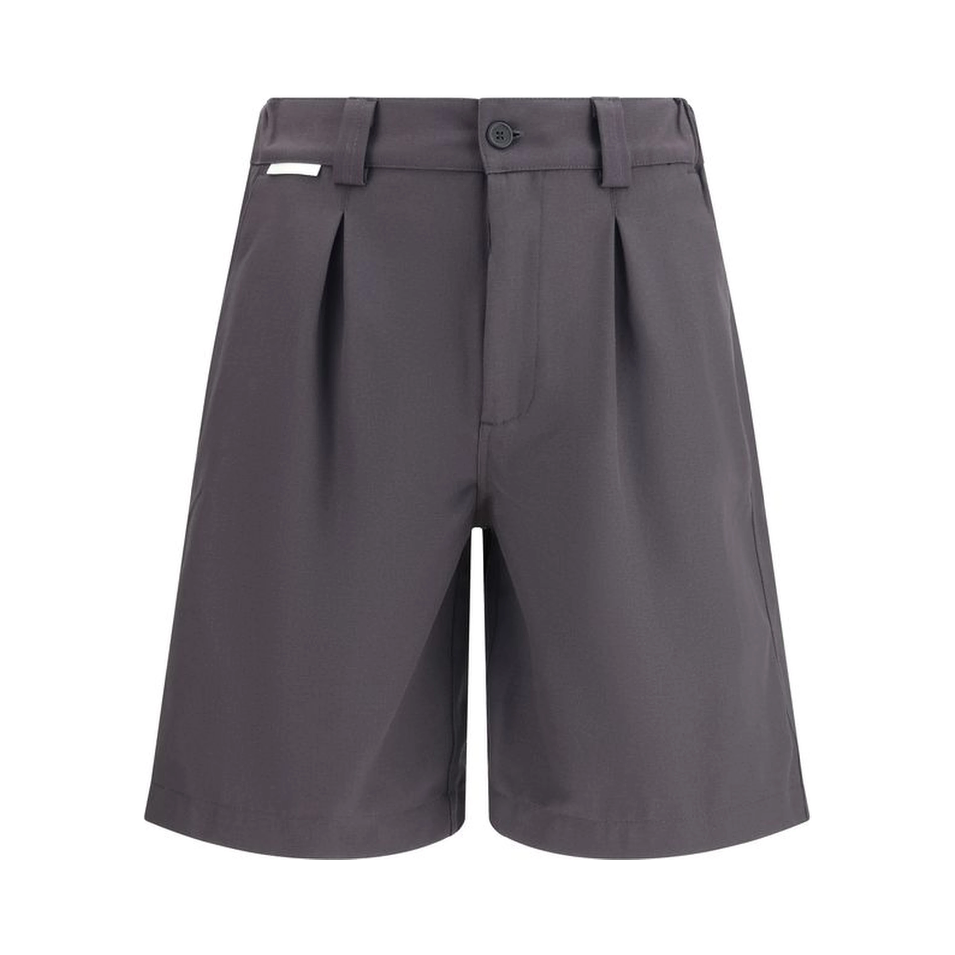 Gray Cotton Bermuda Shorts