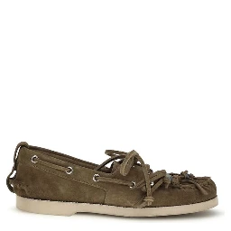 Bicolor Calf Leather Bos Taurus Slip-On Loafers