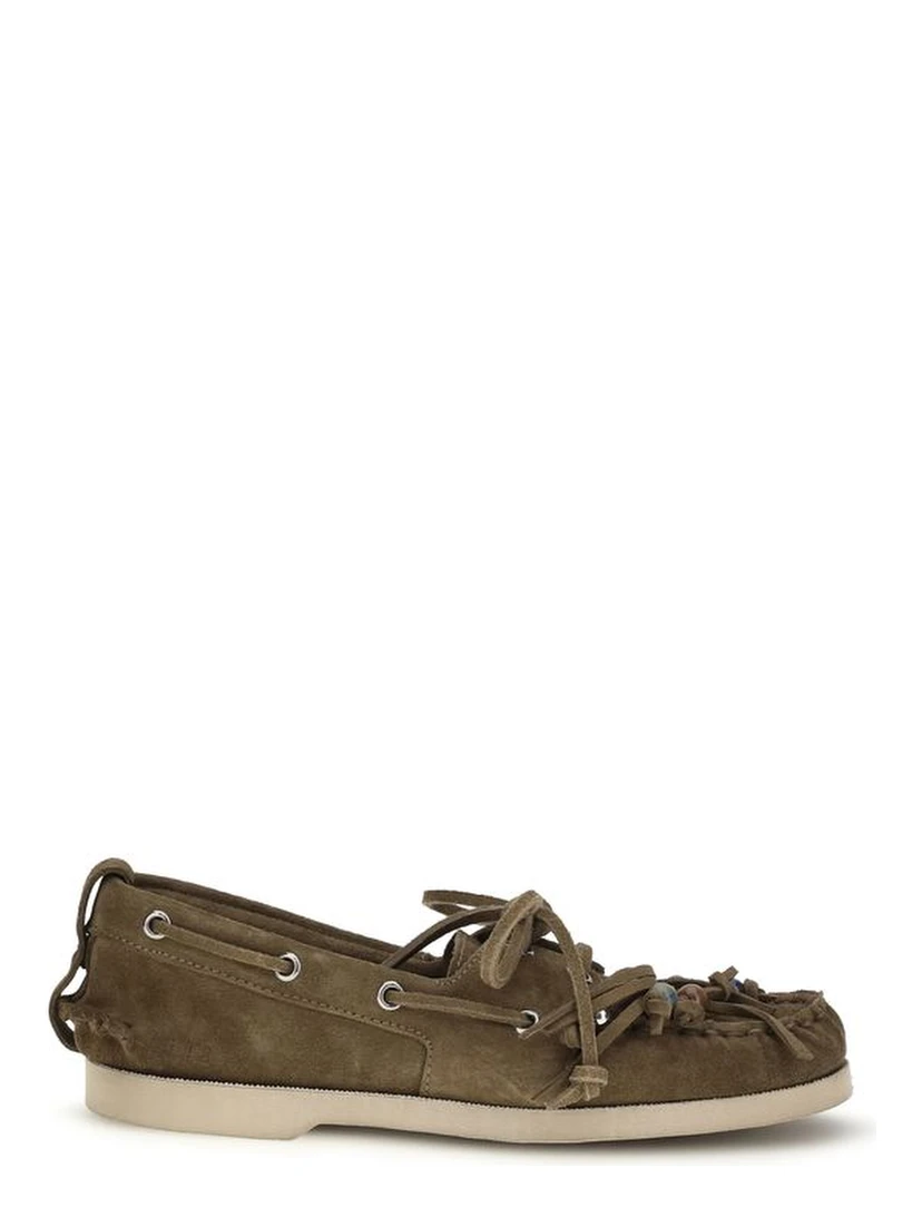 Bicolor Calf Leather Bos Taurus Slip-On Loafers