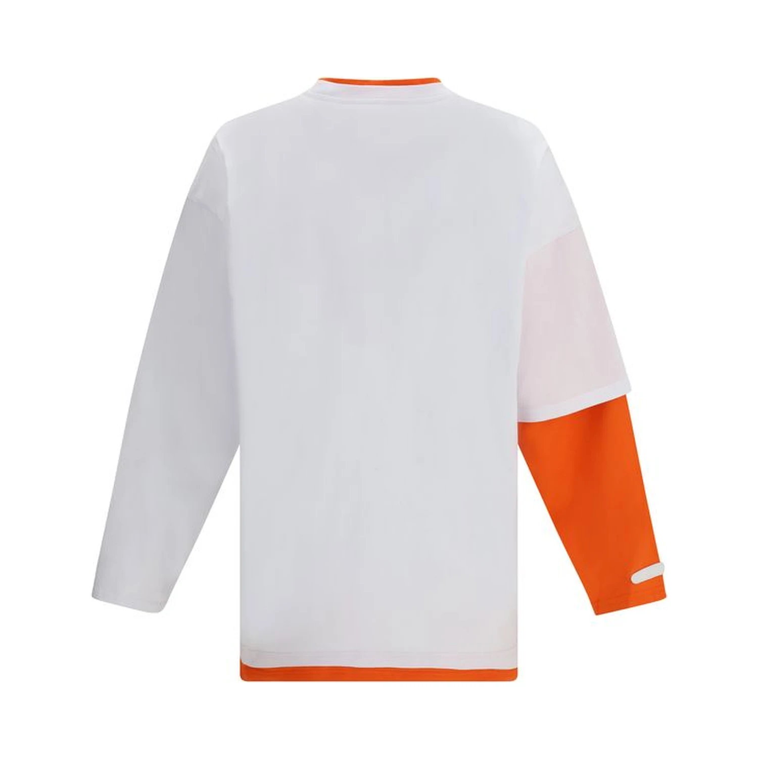 White Cotton Long Sleeve T-Shirt