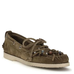 Bicolor Calf Leather Bos Taurus Slip-On Loafers