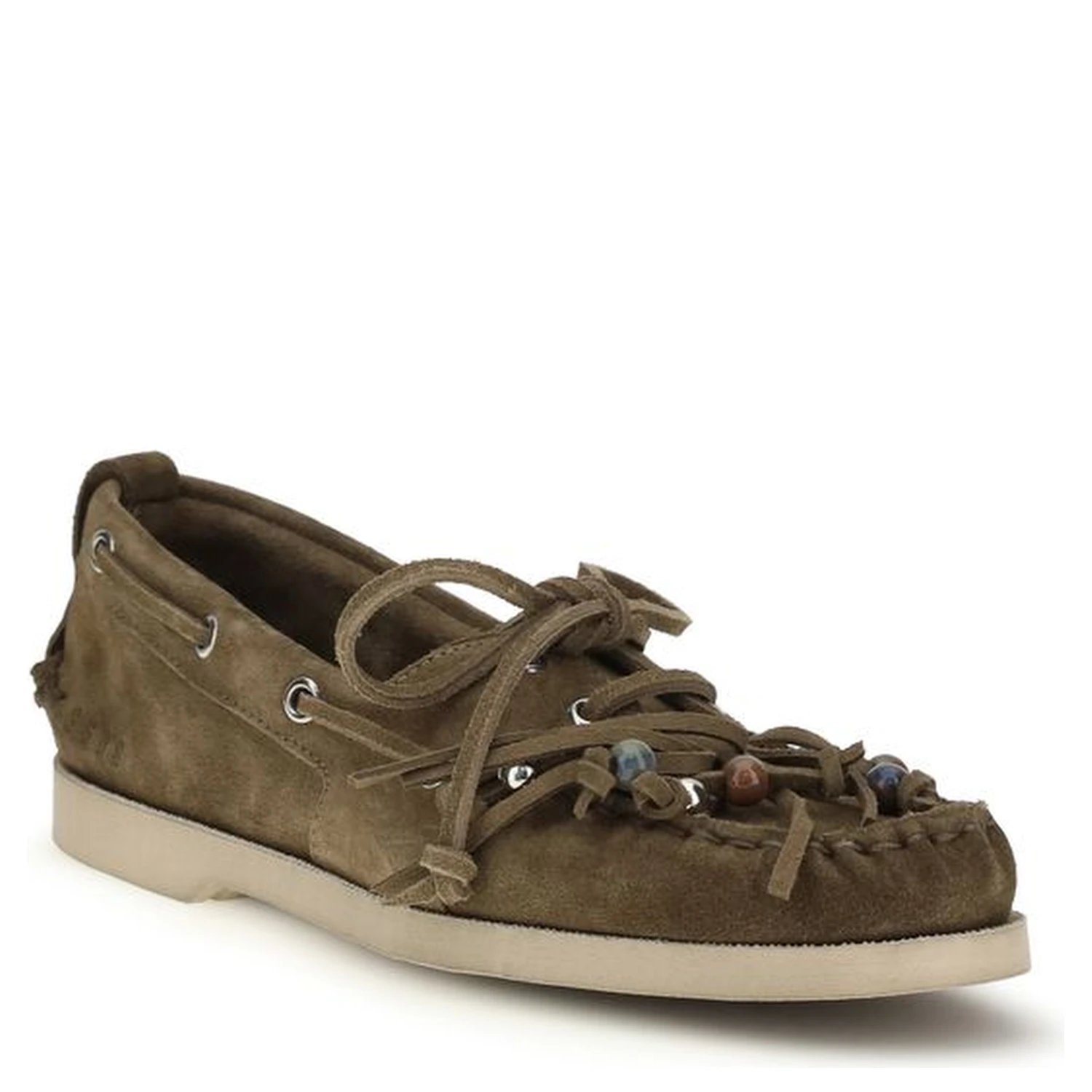 Bicolor Calf Leather Bos Taurus Slip-On Loafers