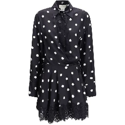 Black Silk Casual Dress