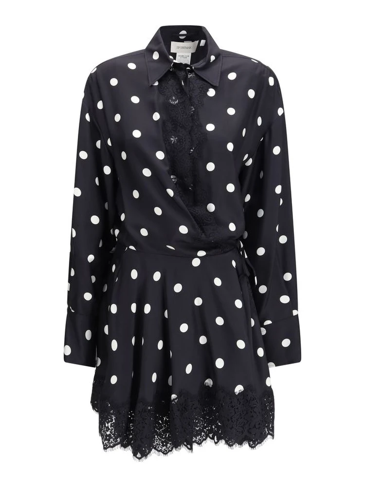 Black Silk Casual Dress