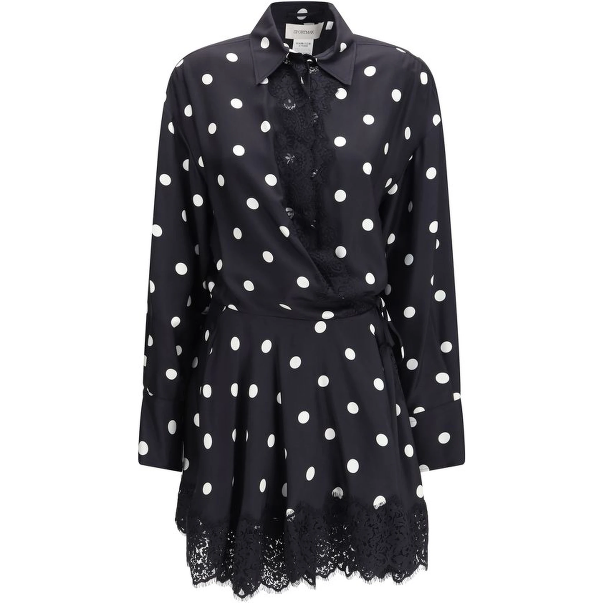 Black Silk Casual Dress