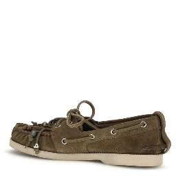 Bicolor Calf Leather Bos Taurus Slip-On Loafers