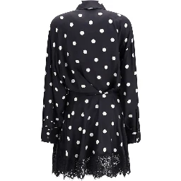 Black Silk Casual Dress