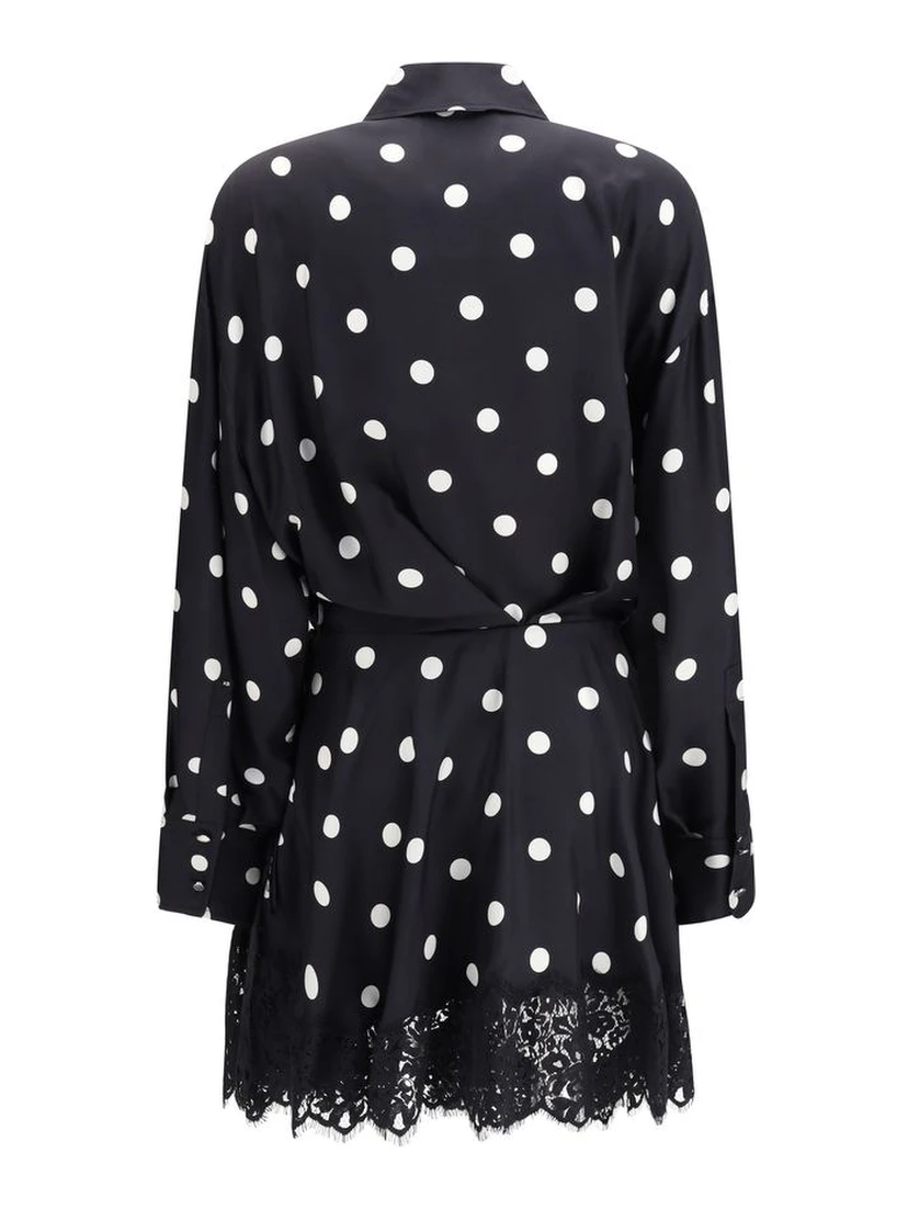Black Silk Casual Dress
