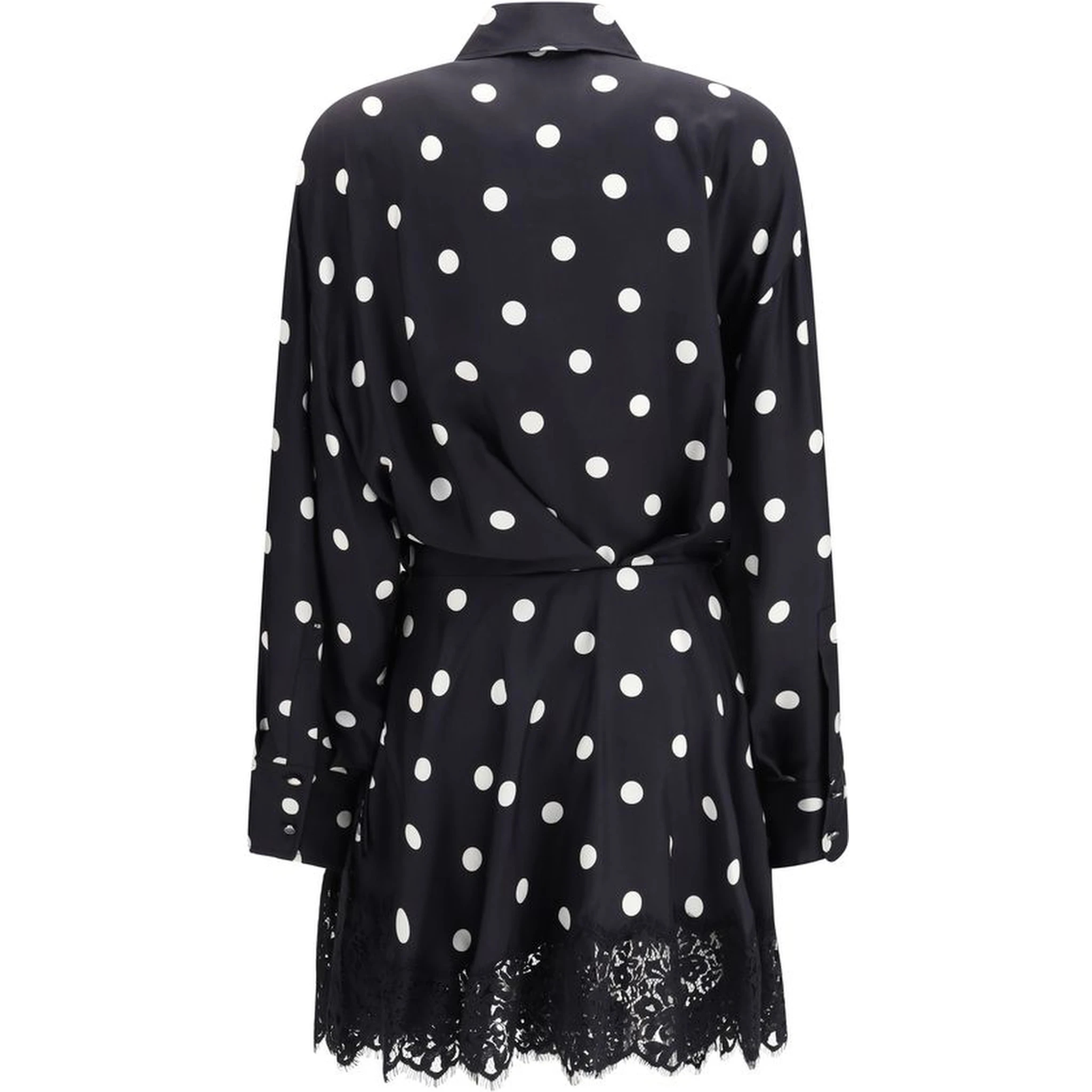 Black Silk Casual Dress