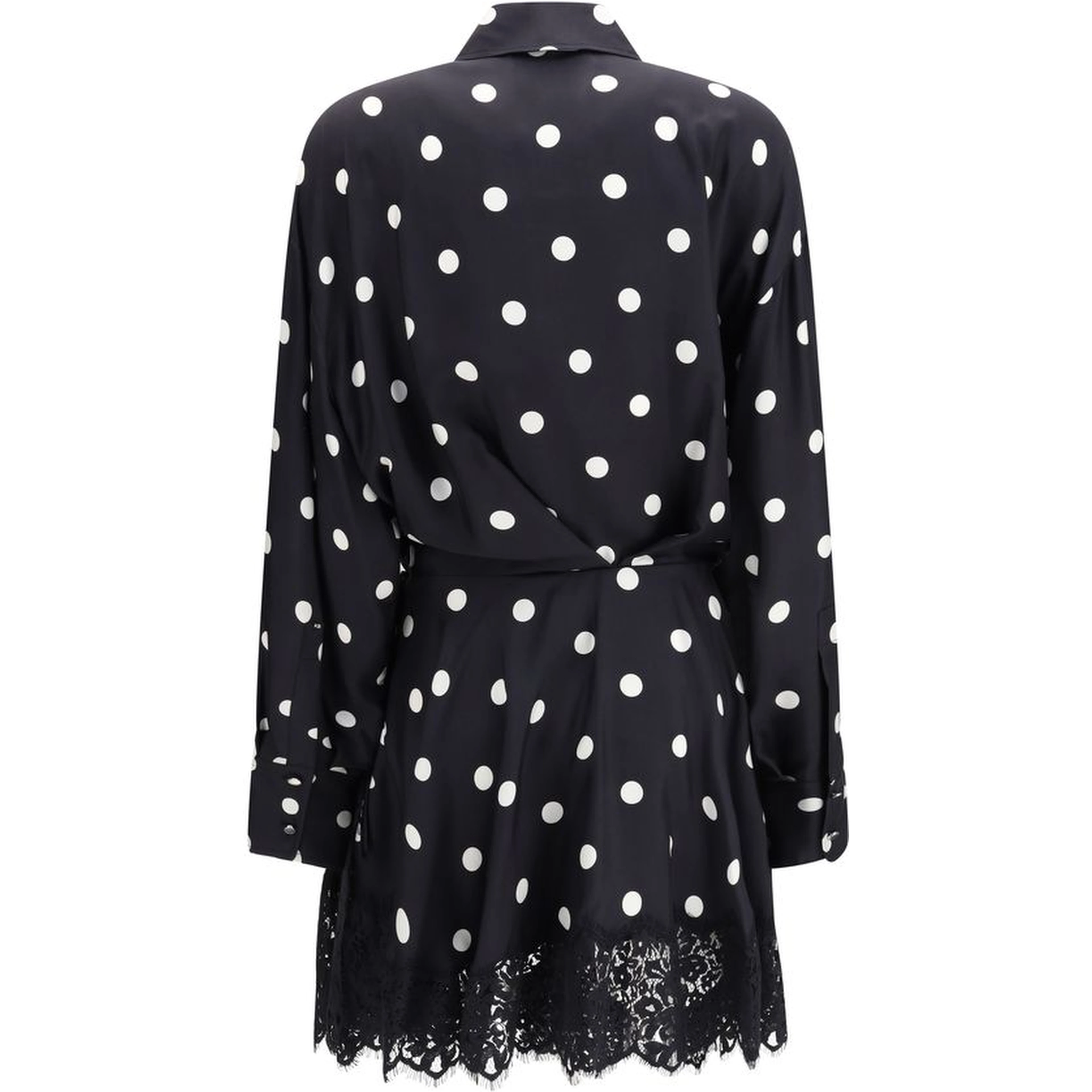 Black Silk Casual Dress