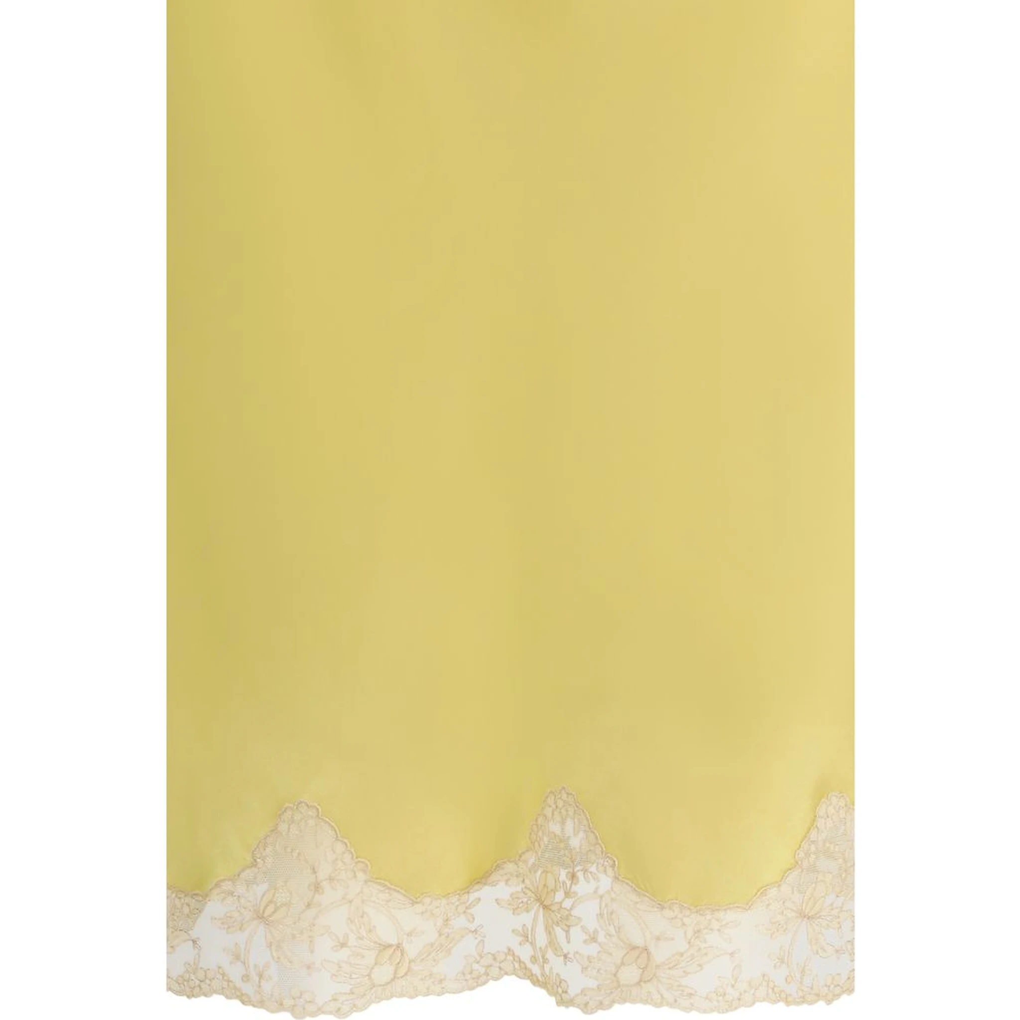 Bicolor Silk Midi Skirt