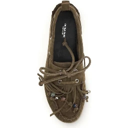 Bicolor Calf Leather Bos Taurus Slip-On Loafers