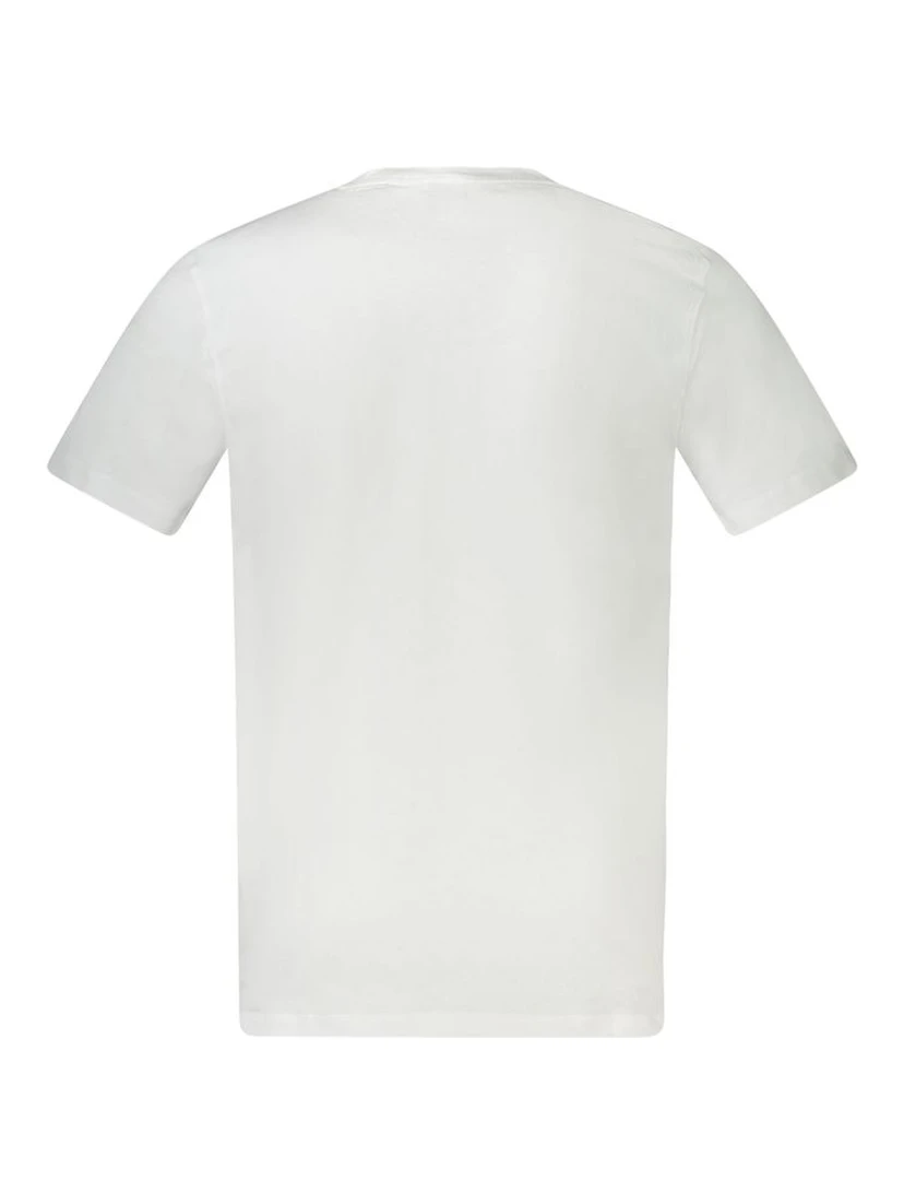 White Cotton Men T-Shirt
