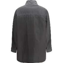 Gray Recycled Polyamide Coat