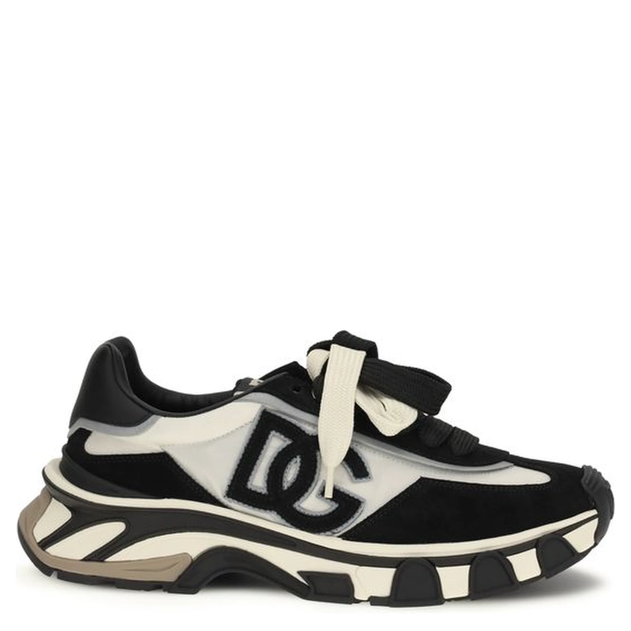 Black Elastane Athletic Sneakers