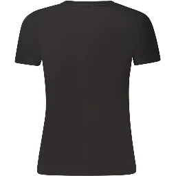 Black Cotton Women's T-Shirt