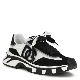 Black Calf Leather Bos Taurus Athletic Sneakers