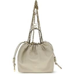 Beige Lamb Ovis Aries Aries Shoulder Bag