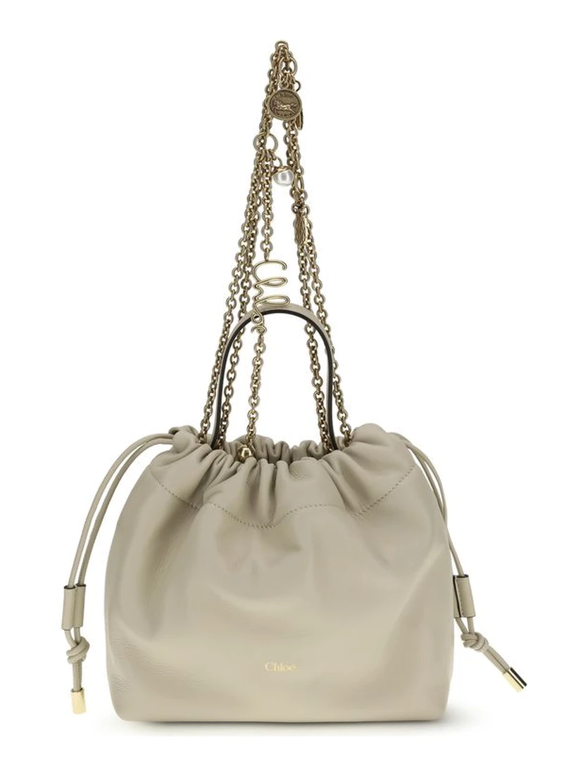 Beige Lamb Ovis Aries Aries Shoulder Bag