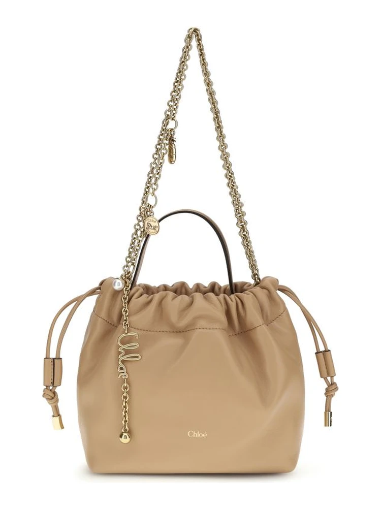 Beige Lamb Ovis Aries Aries Shoulder Bag