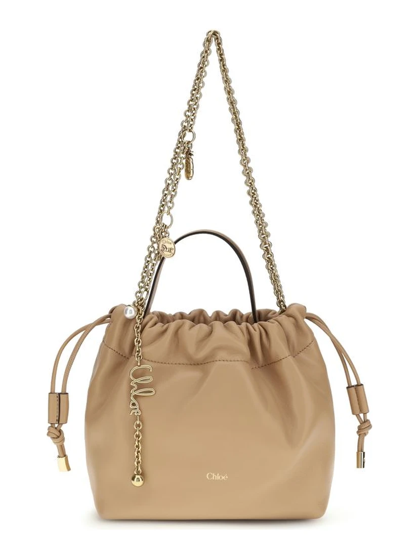 Beige Lamb Ovis Aries Aries Shoulder Bag